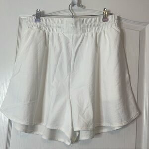 Free People Movement Athletic Gym Shorts White Large
